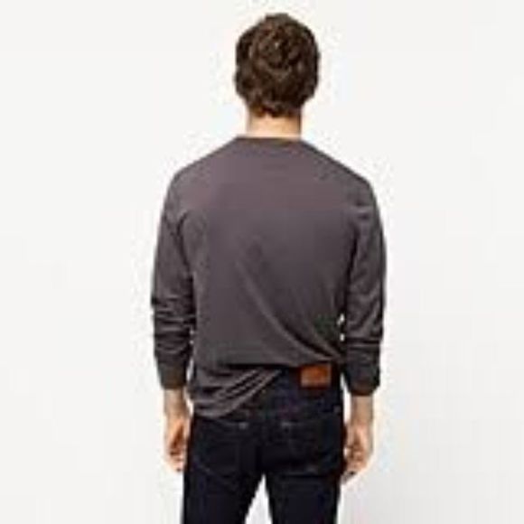 New J.Crew Men's Essential Long-sleeve Henley Tees - Picture 4 of 6